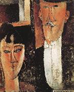 Amedeo Modigliani Bride and Groom Spain oil painting reproduction